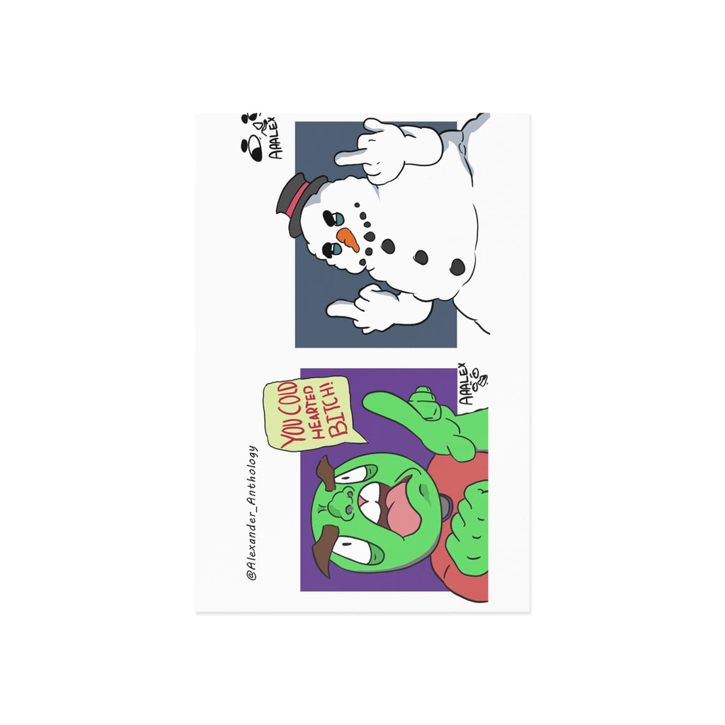 Mean Cartoon Card