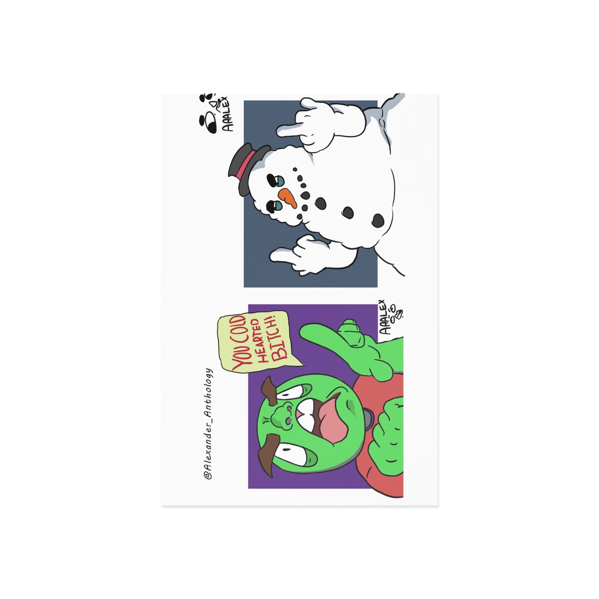 Mean Cartoon Card