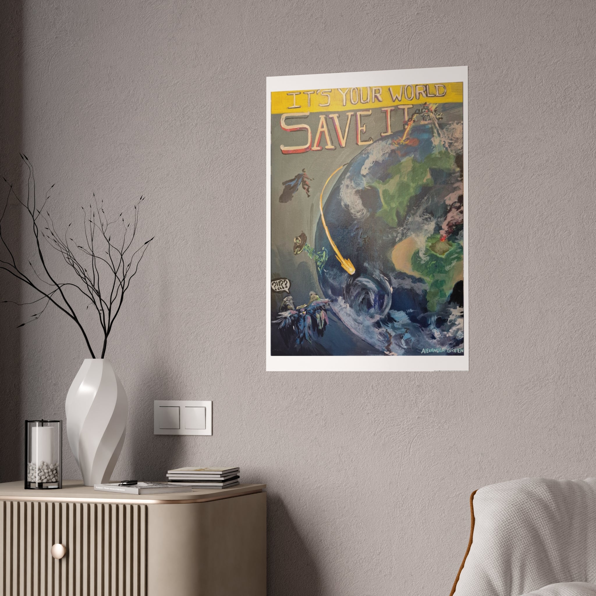 "Save The World" Poster Print