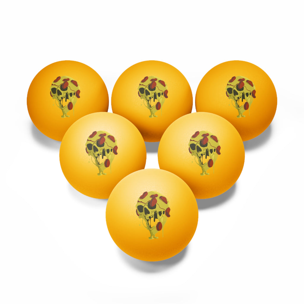 Pizza !! Ping Pong Balls, 6 pcs