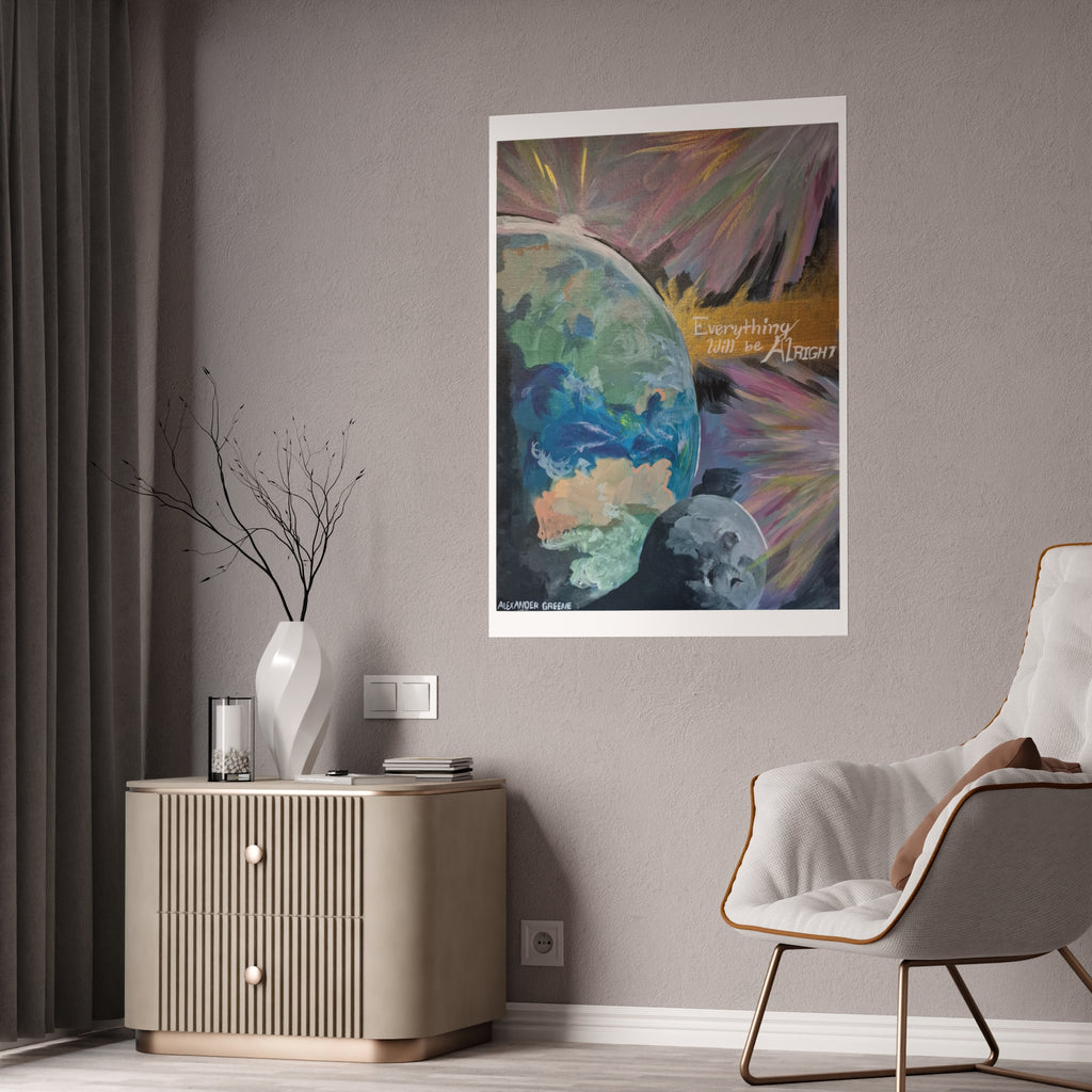 "Everything will be alright" Poster Print
