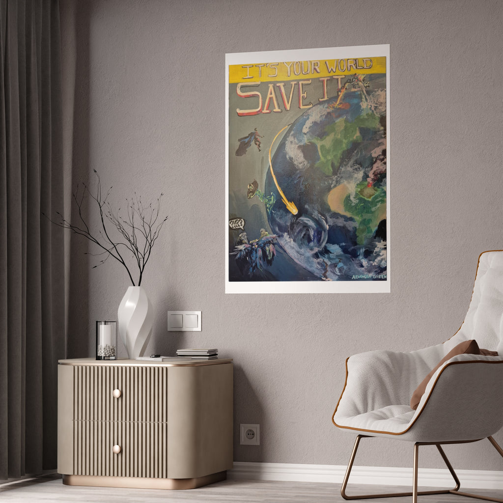 "Save The World" Poster Print