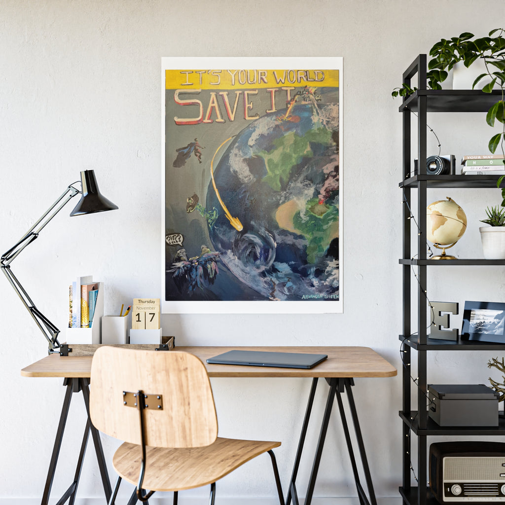 "Save The World" Poster Print